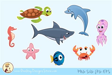 Cute Sea Life Clipart