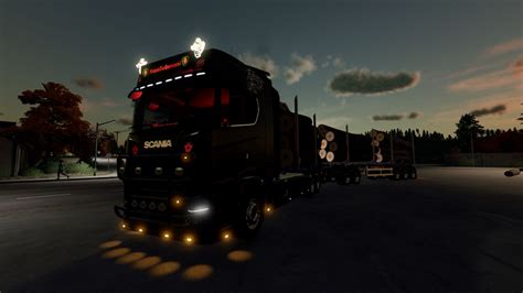 Reboque de caminhão de madeira Scania FS22 KingMods