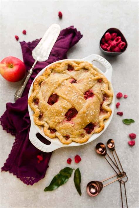 Easy Raspberry Apple Pie | Quick and Simple Summer Pie Dessert Recipe