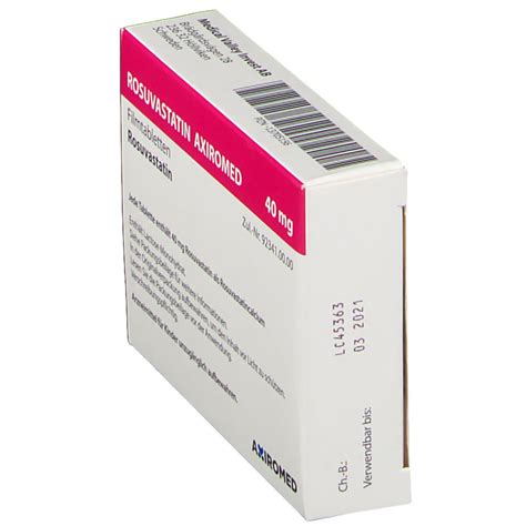 ROSUVASTATIN AXIROMED 40 Mg Filmtabletten 28 St Shop Apotheke