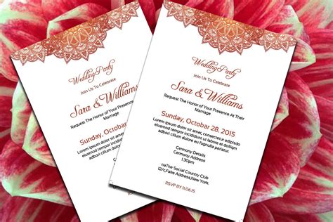 Wedding Invitation Card Template Graphic By Sistecbd · Creative Fabrica