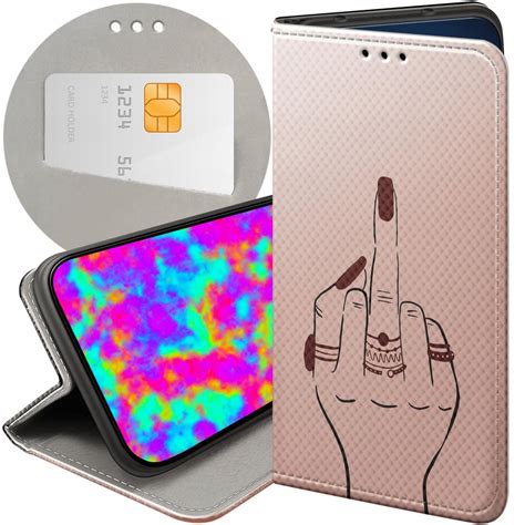 Etui Z Klapką Do Redmi Note 11 Pro 5G Wzory Fuck You Fuck Off Futerał