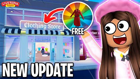 New Clothing Store In Livetopia Roleplay Roblox Update Youtube