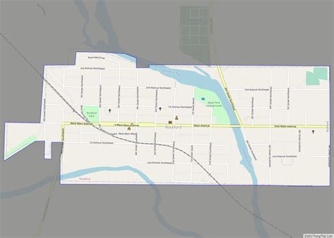 Map Of Rockford City Iowa