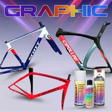 Bike paint kit with several opaque and metallic colors.