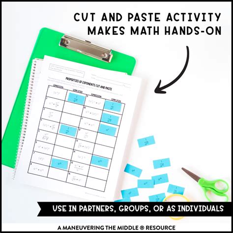 Exponents And Scientific Notation Activity Bundle 8th Grade