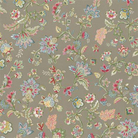 Walls Republic Vintage Paisley Blossoms Wallpaper Dark Olive Paper