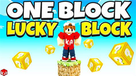 ONE BLOCK Lucky Blocks By KA Studios Minecraft Marketplace Map