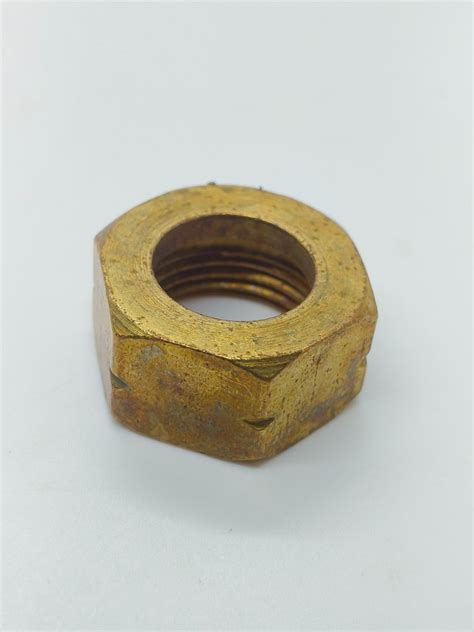 Hexagonal Golden Brass Hex Nut For Hardware Fitting Inner Diameter