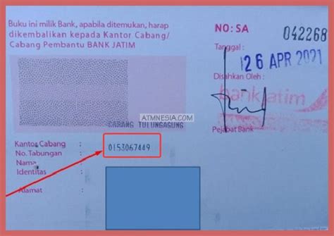 4 Cara Cek Nomor Rekening Bank Jatim Terbaru ATMnesia