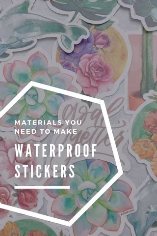 Materials You Need To Make Waterproof Vinyl Stickers At Home Homemade