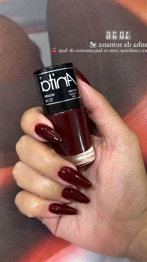 35 Trendy Burgundy Nails You Need To Try This Season 33 In 2024 Red