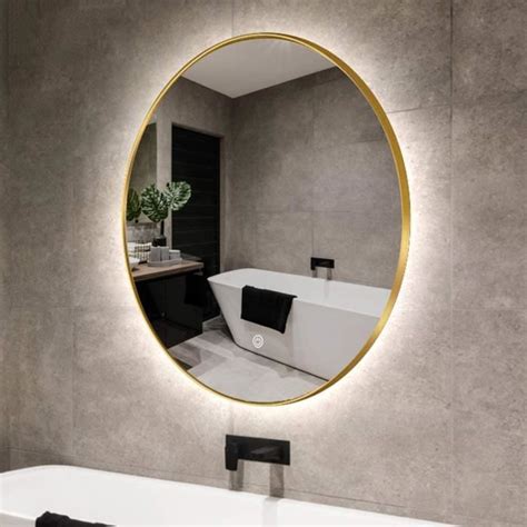 Miroir Anti Bu E De Salle De Bain Miroirs Ronds Muraux Avec Lumi Re Led