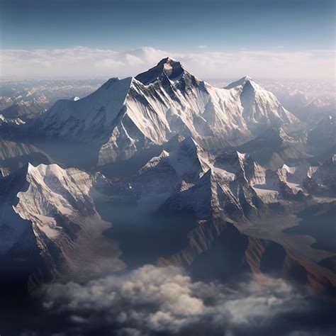 Premium AI Image Himalayas Nepal Mount Everest AI Generative Art