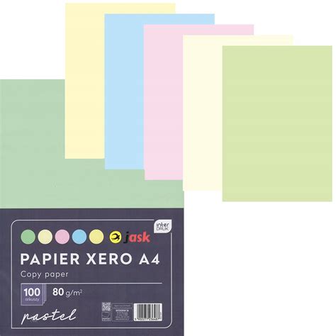 PAPIER KSERO XERO KOLOROWY MIX KOLORÓW A4 INTERDRU 236487 Cena