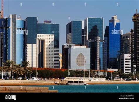 Doha, Qatar: Construction of modern towers continues apace in the West ...