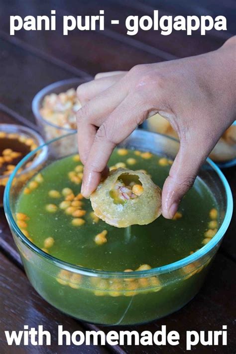 Pani Puri Recipe Golgappa Puchka Recipe Pani Poori Recipe