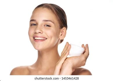 Charming Woman Nude Shoulders Cosmetics Moisturizing Stock Photo Shutterstock