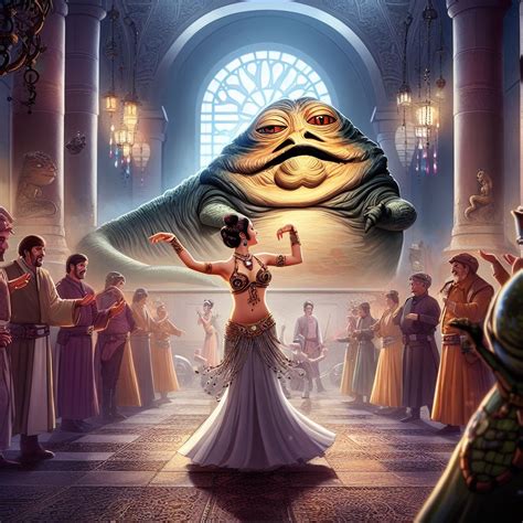 Princess Leia Dancing for Jabba the Hutt by MagicianPendragon on DeviantArt