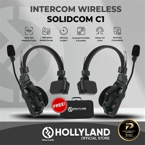 Promo Hollyland Solidcom C1 Wireless Intercom Headset 1100ft Full