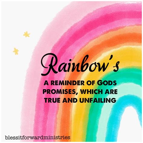 Rainbows Gods Promises Blessed Is She Christian Faith