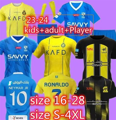 2023 2024 Saudi Arabia Soccer Uniform Kits Legit Neymar JR Al Nassr