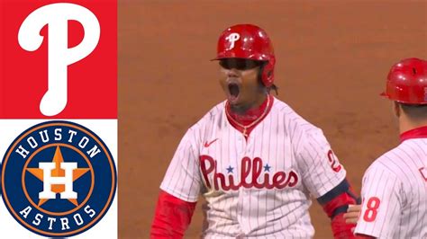 Houston Astros Vs Phillies [full Game] October 31 2022 Mlb World