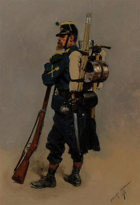 A Line Engineer From The Franco Prussian War Painting By Jean Baptiste