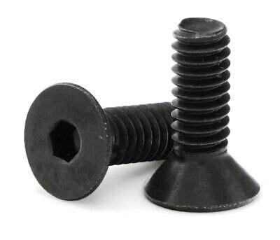 8 32 Black Oxide Stainless Steel Flat Head Socket Cap Screws All