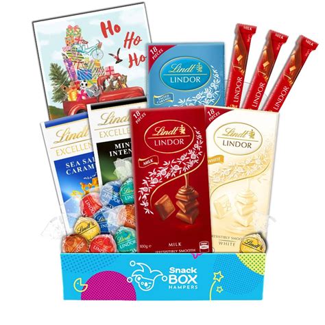 Christmas Lindt Premium Chocolate T Box Hamper Medium Snack Box