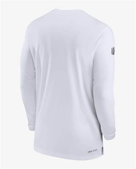 Nike Dri Fit Sideline Coach Nfl Dallas Cowboys Mens Long Sleeve Top