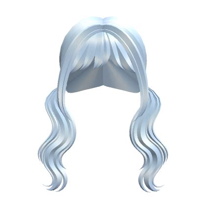 Blue Low Wavy Pigtails With Bangs Roblox Item Rolimon S