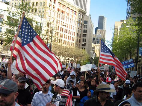 Immigrant Rights Protests In Washington State Spring 2006 Seattle