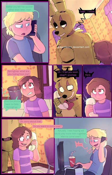 Springtrap And Deliah Page 101 By GraWolfQuinn Fnaf Comics Fnaf 1