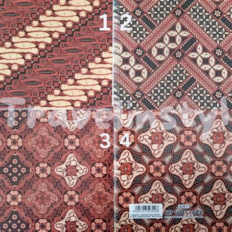 Jual Kertas Kado Batik Kiky Besar 53 X 77 Cm Harga Per 5 Lembar