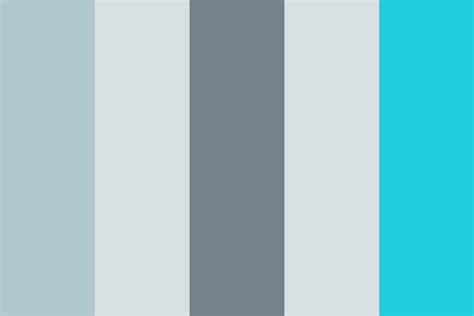 Aqua Grey Color Palette