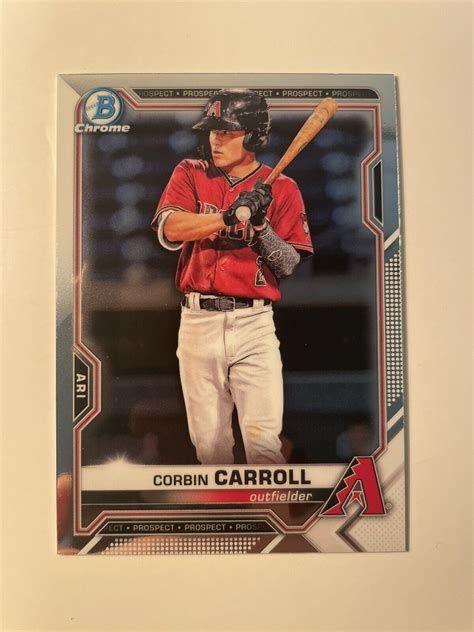 Bowman Prospects Chrome Bcp Corbin Carroll Rc Arizona