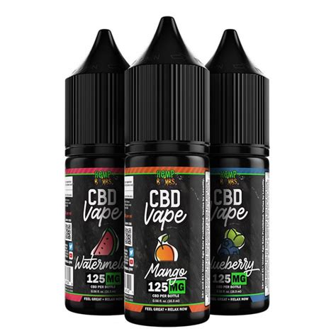 125mg CBD Vape Juice | Hemp Bombs