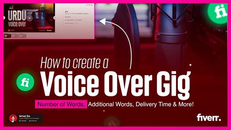 How To Create A Gig On Fiverr For Voice Over In 2024 Voicover Pricing