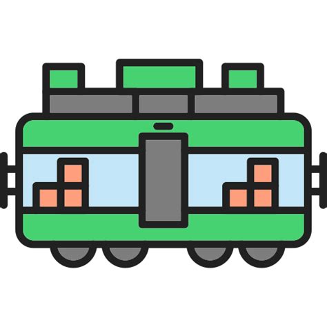 Icono De Tren De Carga Generic Outline Color