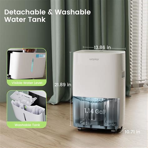 120-Pint Dehumidifier: For spaces up to 6,000 Sq. Ft with Drain Hose a ...