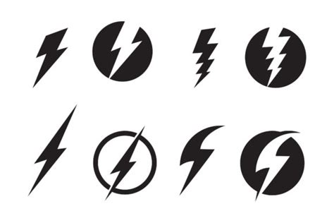 Thunderbolt Lightning Flash Vector Logo Graphic By Alby No Creative