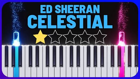 Ed Sheeran Celestial Easy Piano Tutorial With Sheet Music Youtube