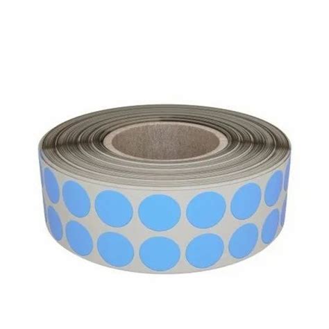 Paper Blue Dot Self Adhesive Sticker Packaging Type Roll At Rs 80