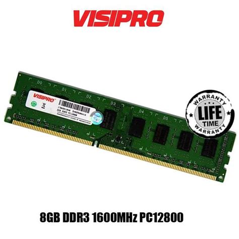 MEMORY DDR3 8GB PC 12800 VISIPRO