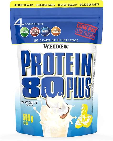 Proteine Palestra Weider Protein 80 Plus Busta Gusto Cocco 500 G WN