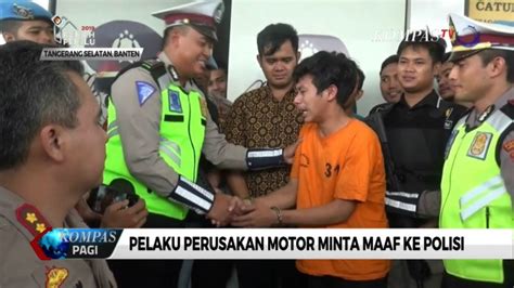 Sambil Menangis Pria Yang Viral Banting Motor Minta Maaf