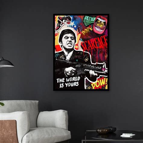 Buy Scarface The World Is Yours Canvas Wall Art Painting Aesthesy