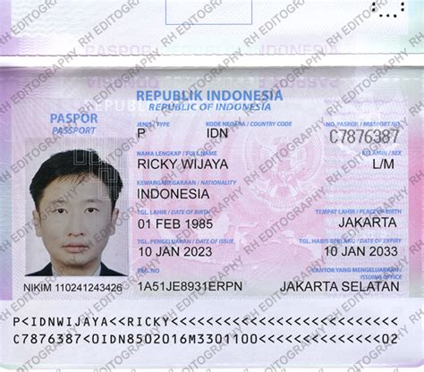 Indonesia Passport Psd Template Rh Editography