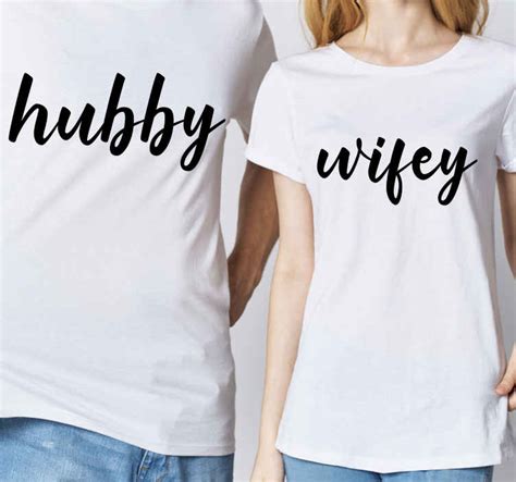 Hubby Wifey Matching Shirts For Couples Tenstickers